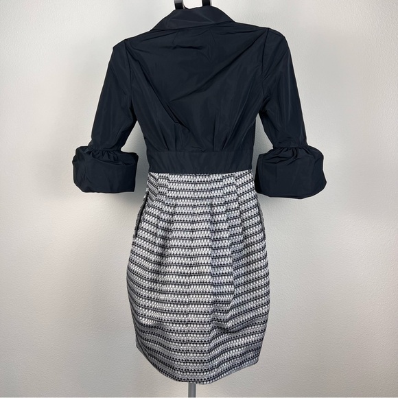 BCBG MAXAZRIA Natasha Woven Taffeta Dress Size 2 Gothic - Picture 4 of 10